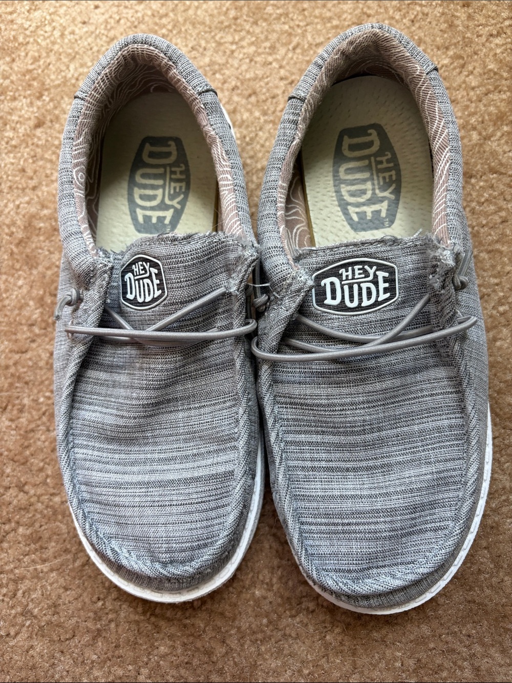 Hey Dude Boys Wally Slip-On Shoes in Gray